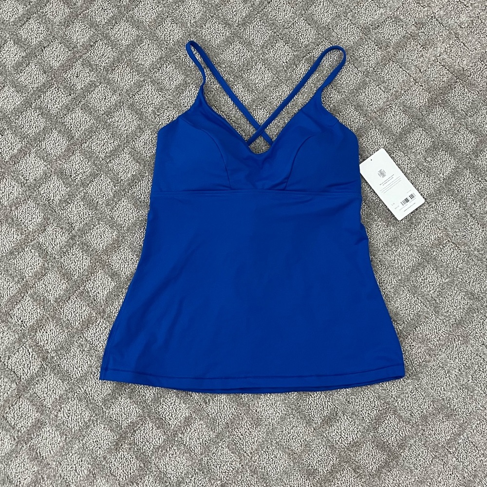 Athleta Blue Triangle Tankini A-C